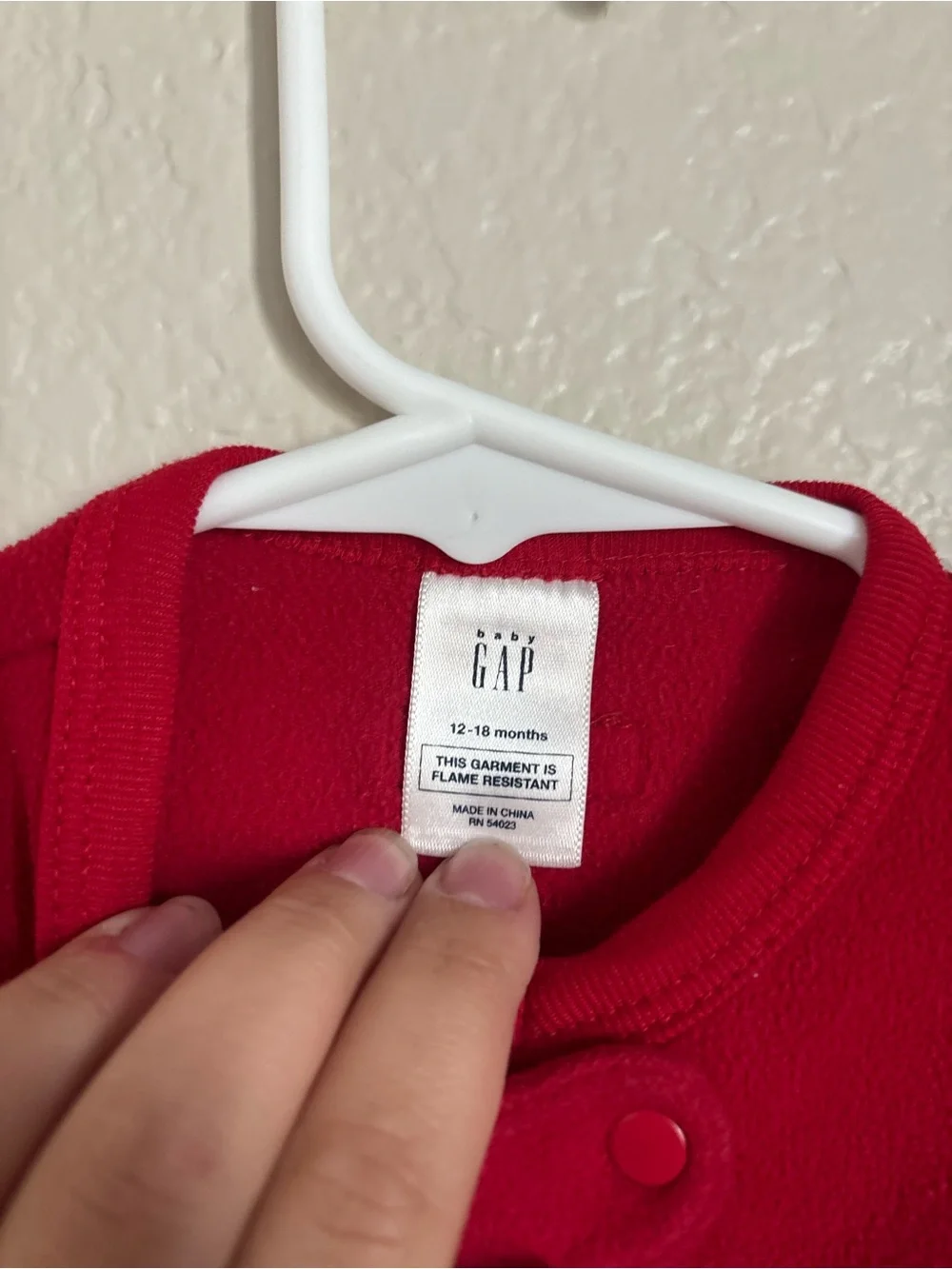 GAP Red Footed Baby One-Piece